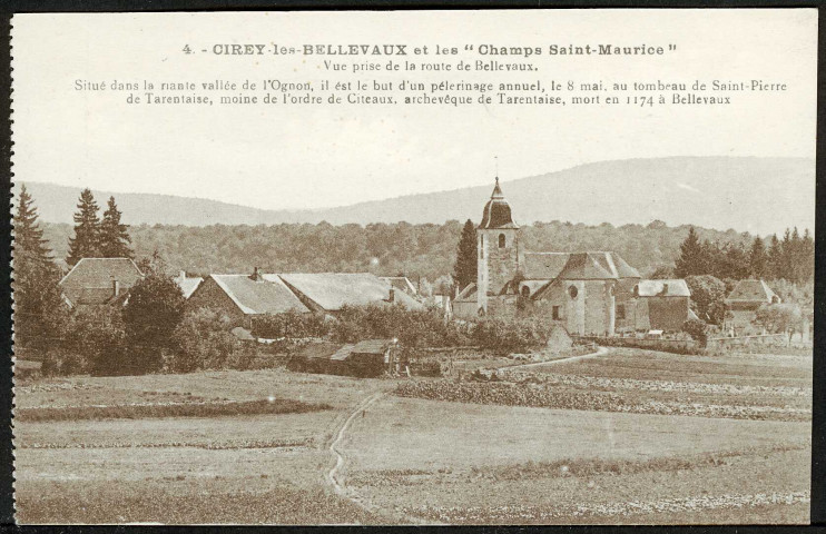 Cirey-les-Bellevaux et les "champs Saint-Maurice"