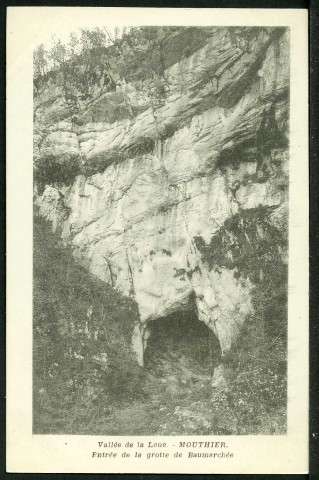 Entrée de la grotte de Beaumarchais