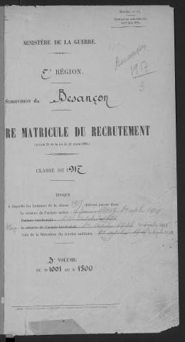 Volume 3, nos 1001 à 1500