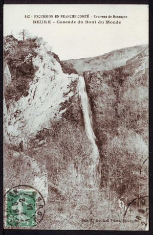 Environs de Besançon. Beure. Cascade du Bout-du-Monde