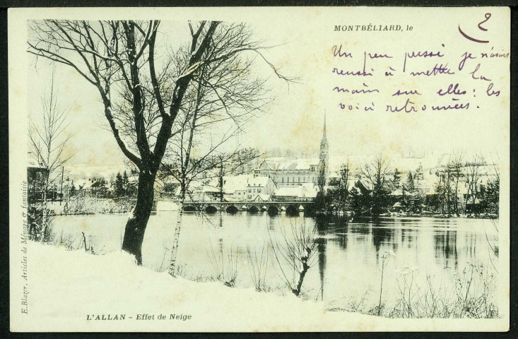 L'Allan, effets de neige