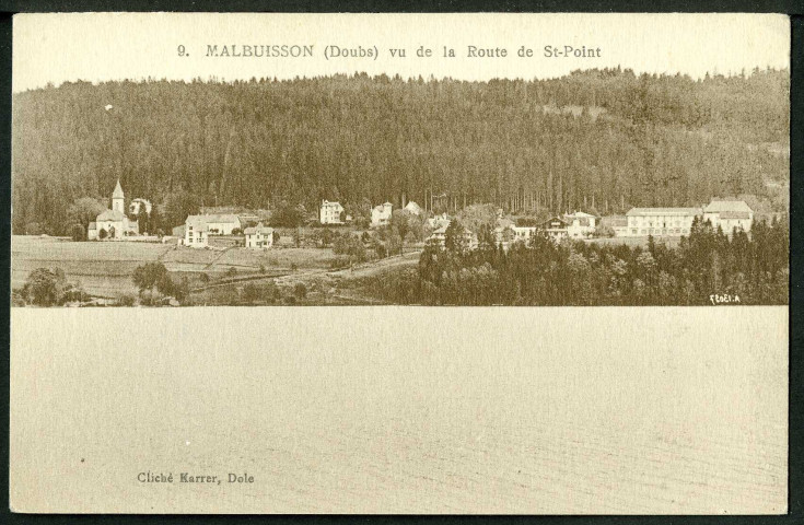 Malbuisson vu de la route de Saint-point