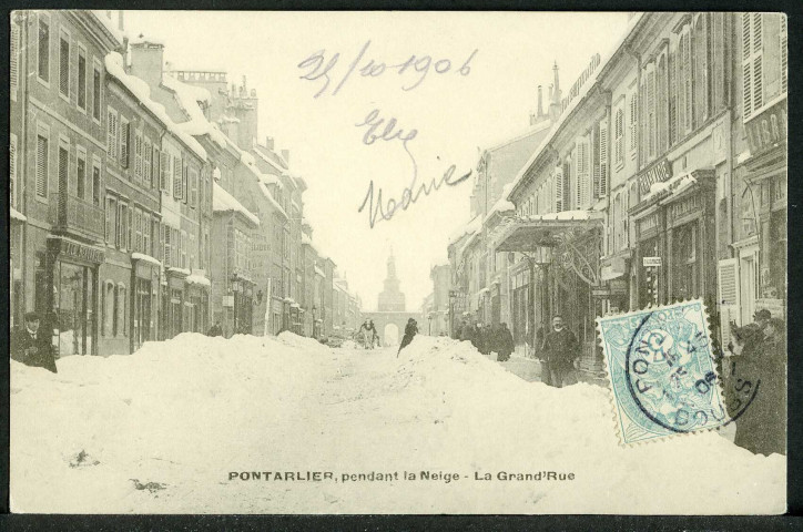 La Grande Rue sous la neige