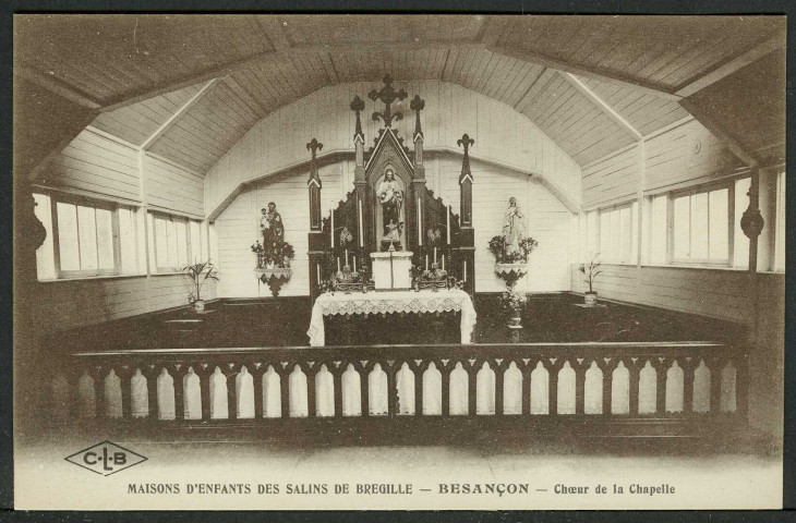 Maisons d'enfants des salins de Bregille, Besançon, choeur de la chapelle