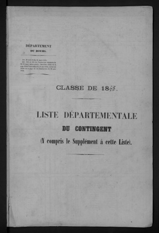 Liste départementale