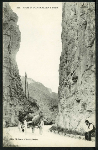 Route de Pontarlier à Lods