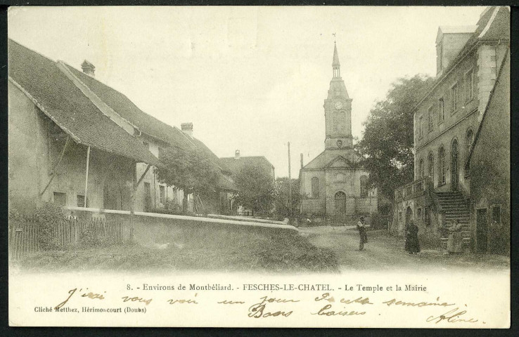 Le temple et la mairie