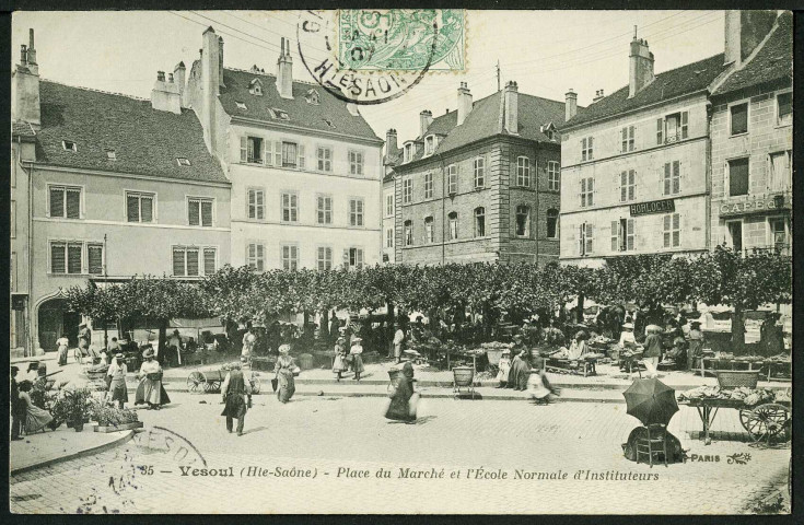 Place du Marché et l'école normale d'instituteurs