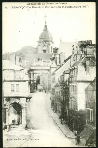 Rue de la Convention et porte Noire