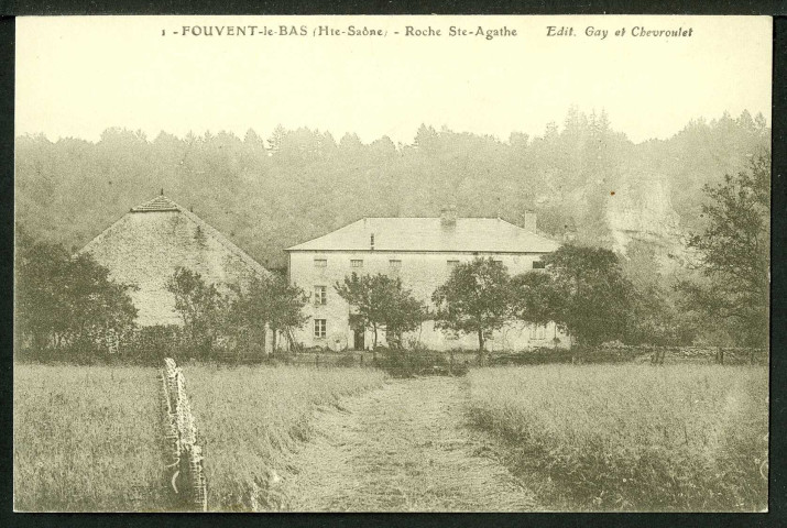 La roche Sainte-Agathe