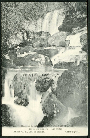 Source du Verneau, les chutes
