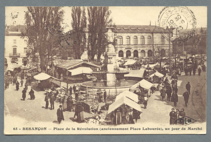 Place de la Révolution, un jour de Marché
