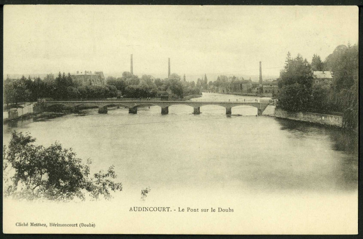 Le pont sur le Doubs