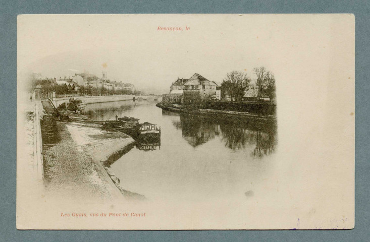 Les quais vus du pont de Canot