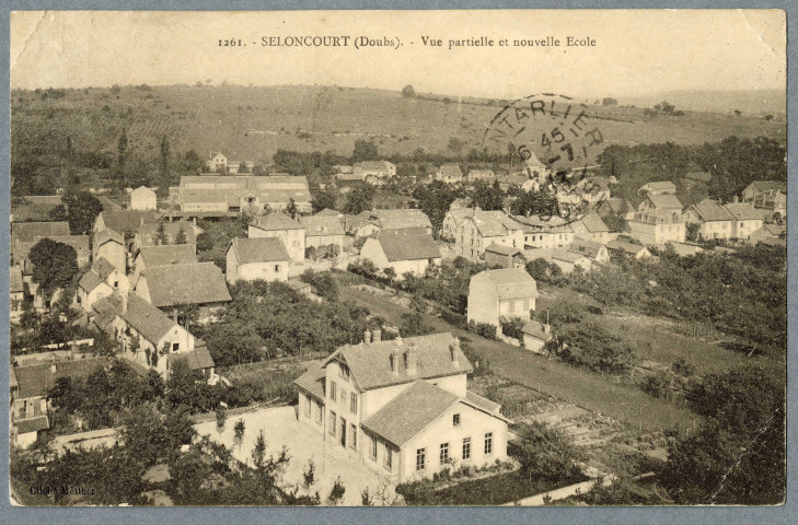 Vue partielle et nouvelle école