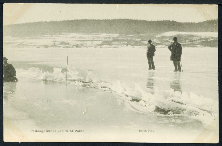 Patinage sur le lac Saint-Point