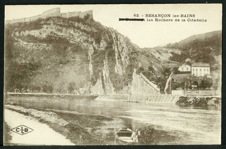 Le Doubs et les rochers de la citadelle