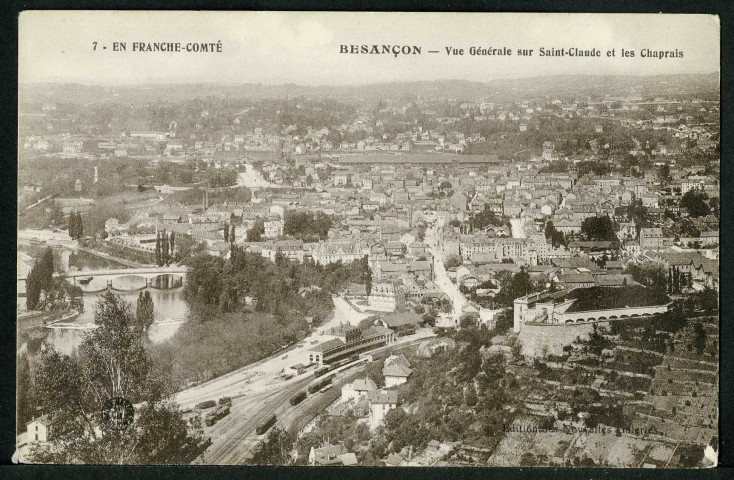Vue générale des Chaprais et de Saint-Claude