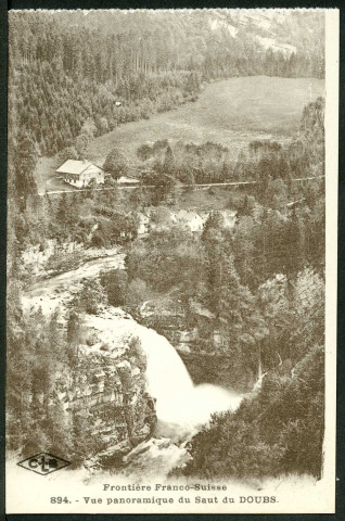 Vue panoramique du Saut du Doubs