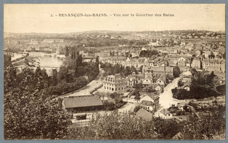 Vue générale sur le quartier des Bains