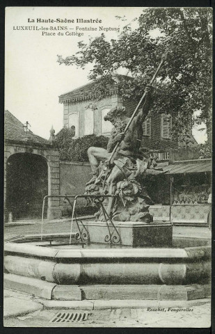 Fontaine Neptune, place du Collège
