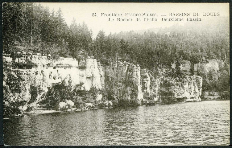 Bassins du Doubs, le rocher de l’Écho, deuxième bassin