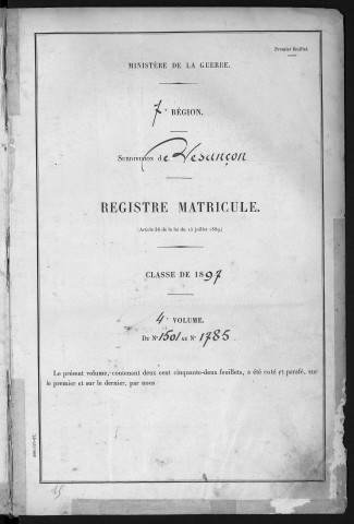 Volume4, nos 1501 à 1851