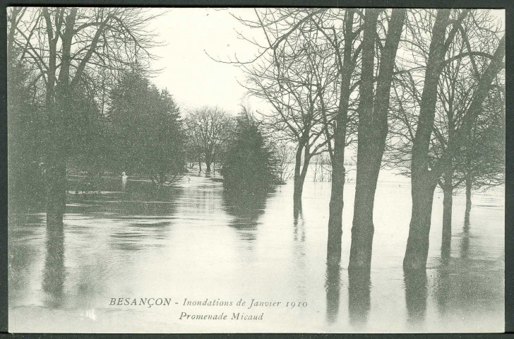 Square Micaud, inondations 1910