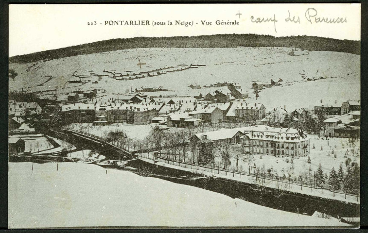 Vue générale sous la neige