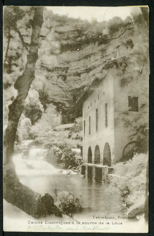 Usines électriques à la source de la Loue