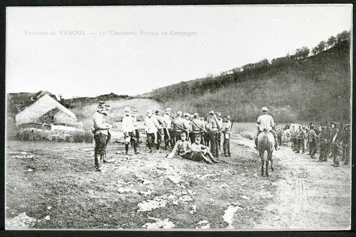11e chasseurs, service en campagne