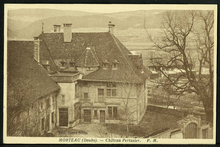 Le château de Pertusier. Style renaissance 1576