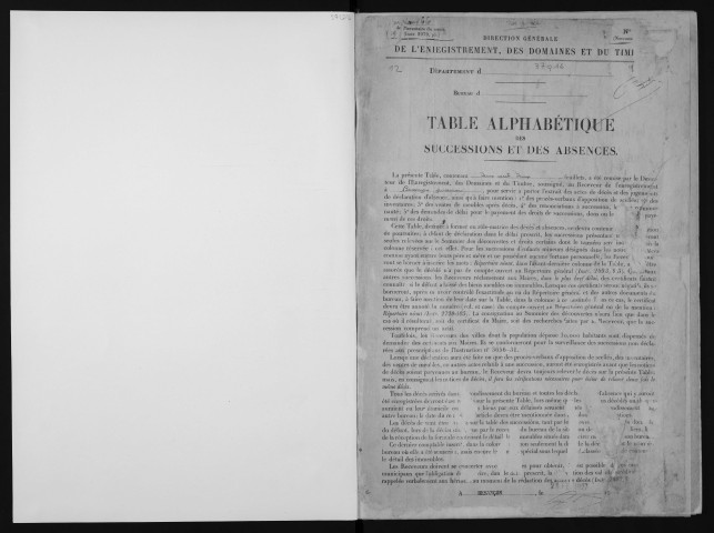 1er janvier 1927-30 septembre 1928