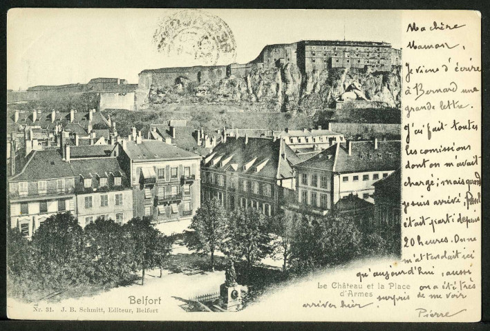 Le château et la place d'Armes