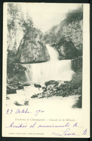 Cascade de la Billaude, environs de Champagnole