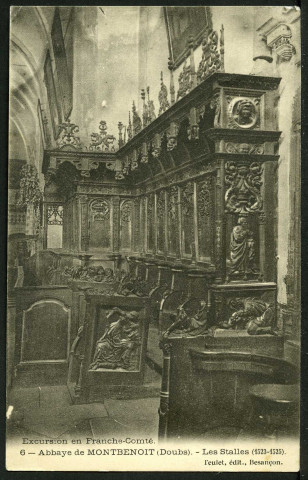 Eglise de Montbenoît. Les stalles