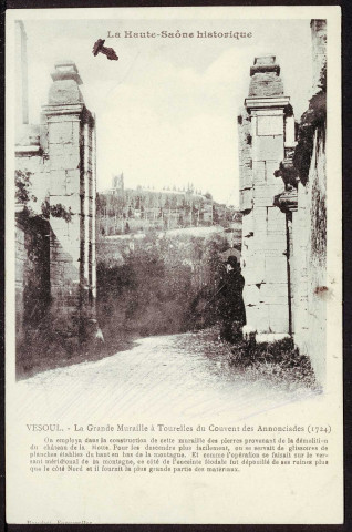 La grande muraille à Tourelle du couvent des Annonciades