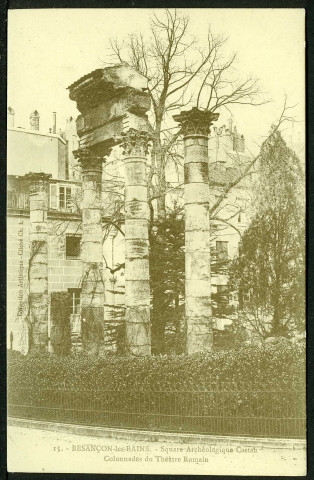 Vue du square archéologique Castan