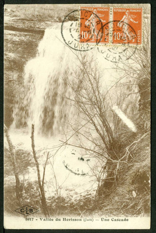 Vallée du Hérisson (Jura). Une cascade