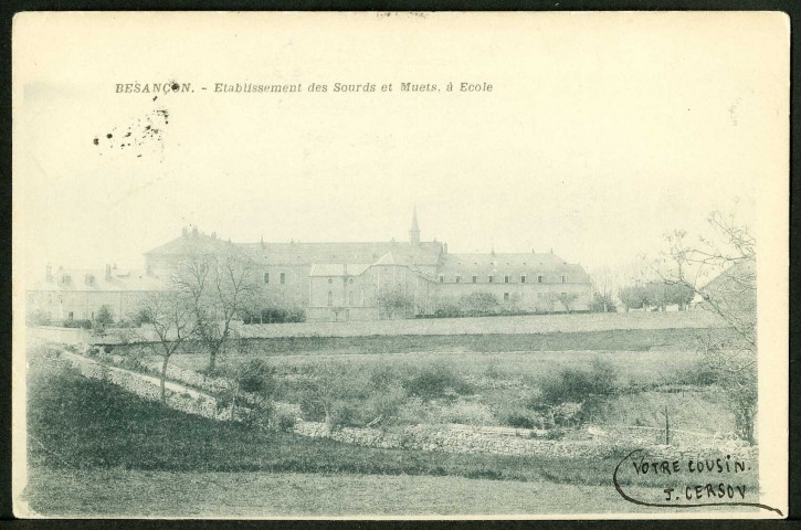 Etablissement des sourds et muets à Ecole