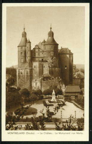 Le château, monument aux morts