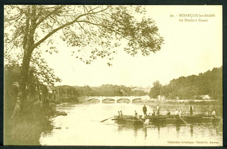 Le Doubs à Canot