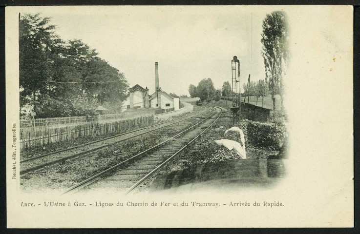 Ligne du chemin de fer et du tramway, arrivée du rapide