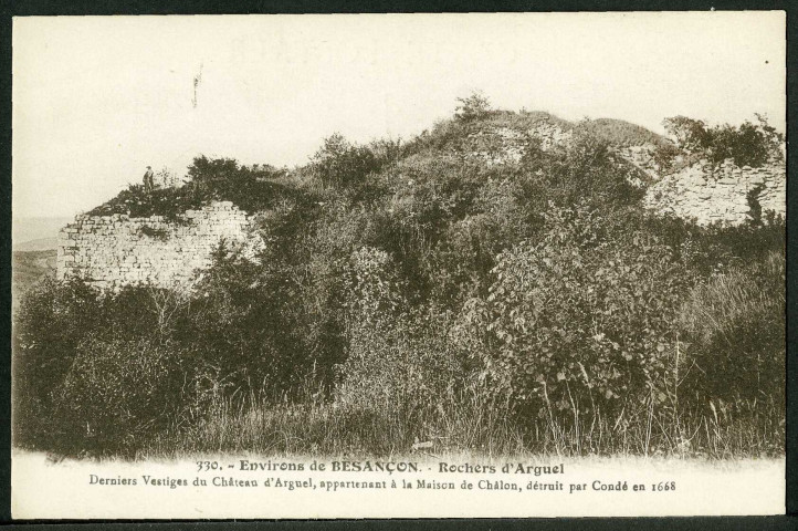 Environs de Besançon. Rochers d'Arguel