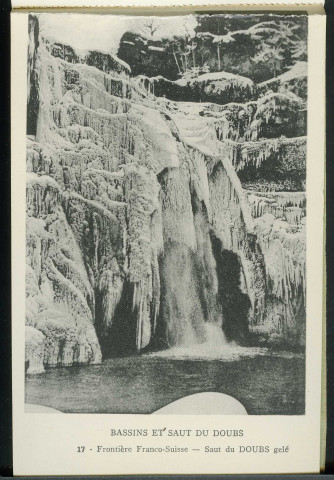 Saut du Doubs gelé
