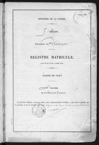 Volume 4, nos 1501 à 1790