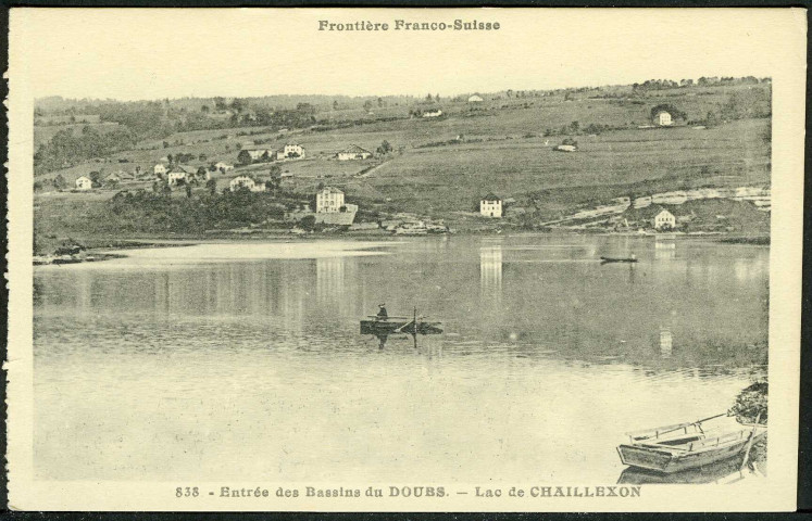 Entrée des bassins du Doubs, lac de Chaillexon