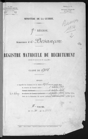 Volume 2, nos 501 à 1000