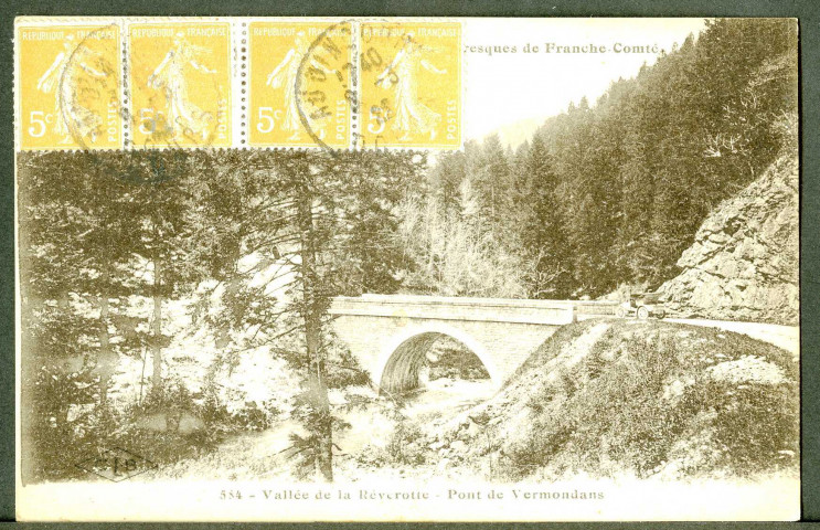 Vallée de la Revrotte, pont de Vermondans