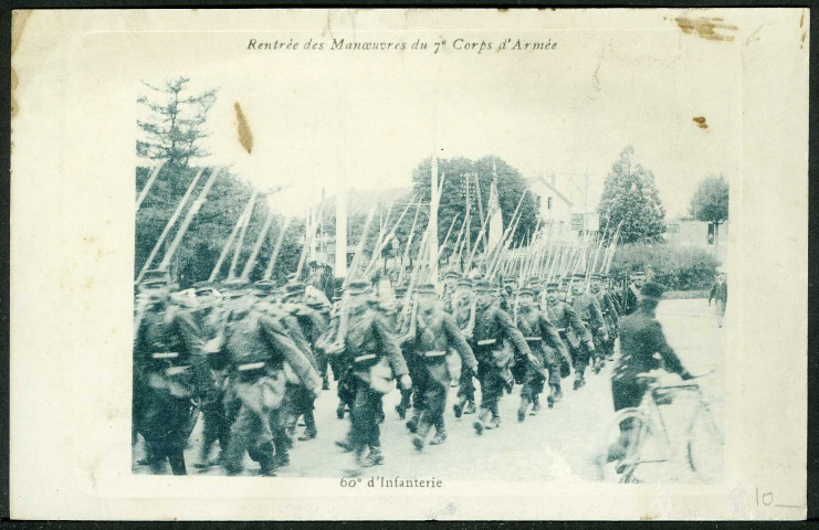 Rentrée des manoeuvres du 60e R.I.